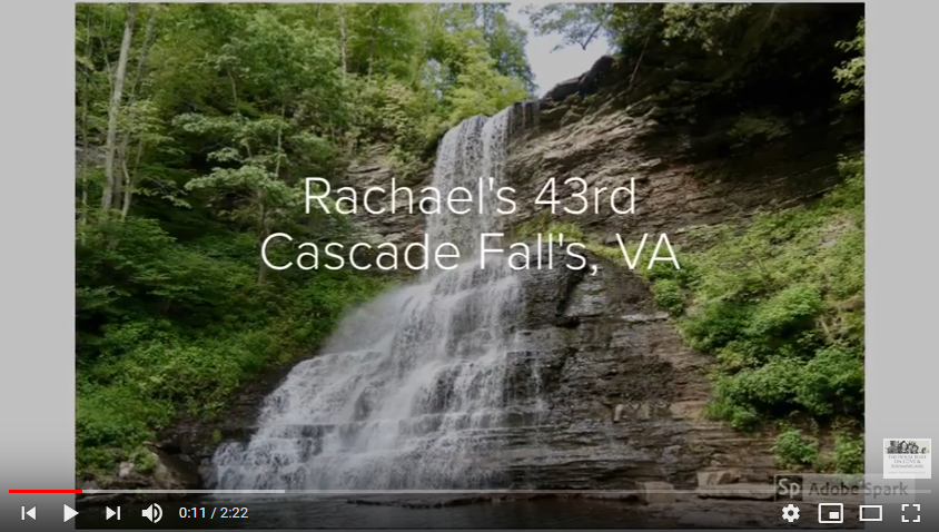 At Home with the Bostons: Rachael’s 43rd at Cascade Falls, VA